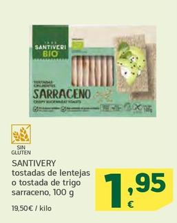 Oferta de Tostadas De Lentejas O Tostada De Trigo Sarraceno por 1,95€ en HiperDino