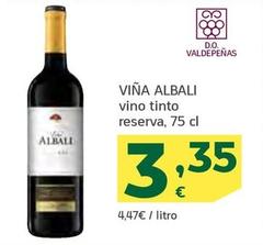 Oferta de Viña Albali - Vino Tinto Reserva por 3,35€ en HiperDino