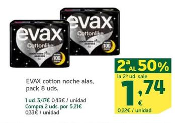 Oferta de Evax - Cotton Noche Alas por 3,47€ en HiperDino