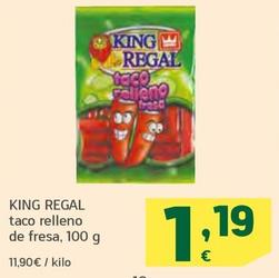 Oferta de King Regal - Taco Relleno De Fresa por 1,19€ en HiperDino