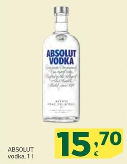 Oferta de Absolut - Vodka por 15,7€ en HiperDino
