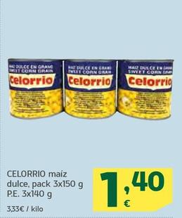 Oferta de Celorrio - Maíz Dulce por 1,4€ en HiperDino