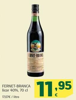 Oferta de Fernet-Branca - Licor 40% por 11,95€ en HiperDino