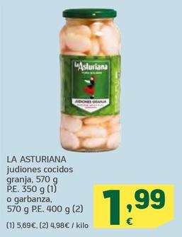 Oferta de La Asturiana - Judiones Cocidos Granja por 1,99€ en HiperDino