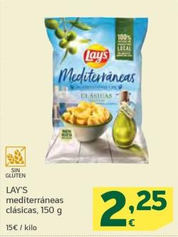 Oferta de Lay's - Mediterraneas Clasicas por 2,25€ en HiperDino