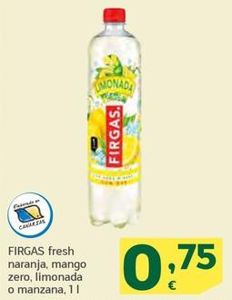 Oferta de Firgas - Fresh Naranja, Mango Zero, Limonada O Manzana por 0,75€ en HiperDino