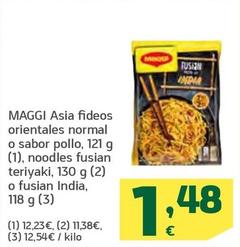 Oferta de Maggi - Asia Fideos Orientales Normal O Sabor Pollo por 1,48€ en HiperDino