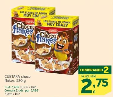 Oferta de Cuétara - Choco Flakes por 3,46€ en HiperDino