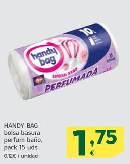 Oferta de Handy Bag - Bolsa Basura Perfum Baño por 1,75€ en HiperDino