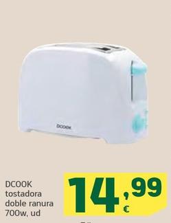 Oferta de Dcook - Tostadora Doble Ranura por 14,99€ en HiperDino