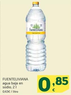 Oferta de Fuente Liviana - Agua Baja En Sodio por 0,85€ en HiperDino