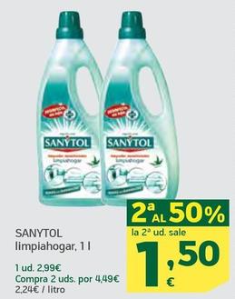 Oferta de Sanytol - Limpiahogar por 2,99€ en HiperDino