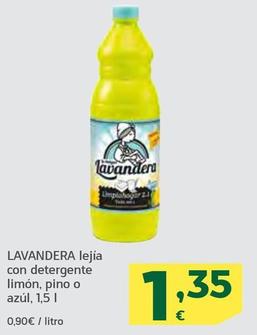 Oferta de Lavandera Lejía Con Detergente Limón, Pino O Azúl por 1,35€ en HiperDino
