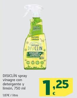 Oferta de Disiclin - Spray Vinagre Con Detergente Y Limón por 1,25€ en HiperDino
