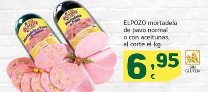 Oferta de Elpozo - Mortadela De Pavo Normal O Con Aceitunas  por 6,95€ en HiperDino