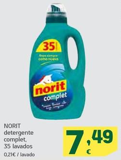 Oferta de Norit - Detergente Complet por 7,49€ en HiperDino