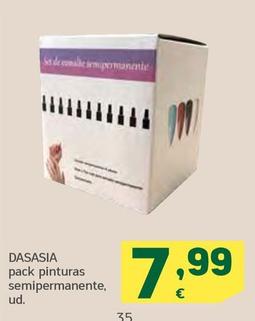 Oferta de Dasasia - Pack Pinturas Semipermanente por 7,99€ en HiperDino