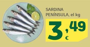 Oferta de Sardina Península por 3,49€ en HiperDino