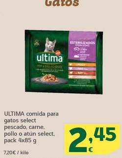 Oferta de Última - Comida Para Gatos Select Pescado, Carne, Pollo O Atún Selec por 2,45€ en HiperDino