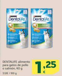 Oferta de Dentalife - Alimento Para Gatos De Pollo O Salmón por 1,25€ en HiperDino
