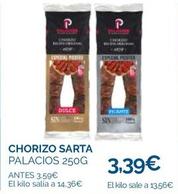 Oferta de Chorizo por 3,39€ en Supermercados La Despensa