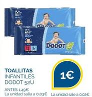 Oferta de Toallitas por 1€ en Supermercados La Despensa