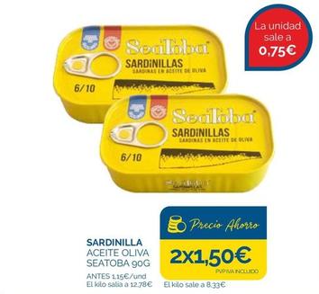 Oferta de Sardinillas en aceite por 0,75€ en Supermercados La Despensa