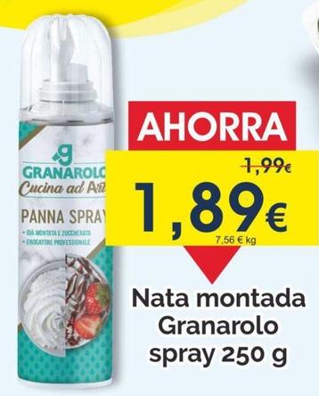 Oferta de Nata spray por 1,89€ en Froiz
