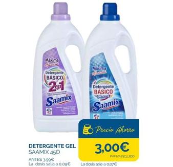 Oferta de Detergente líquido por 3€ en Cash Ecofamilia