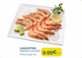 Oferta de Langostinos cocidos por 9,99€ en Cash Ecofamilia