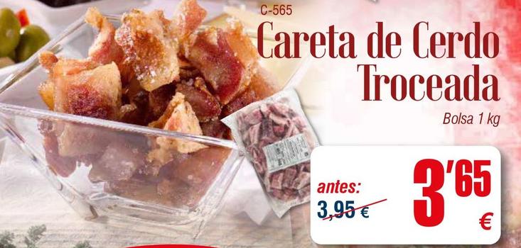 Oferta de Careta de cerdo por 3,65€ en Abordo