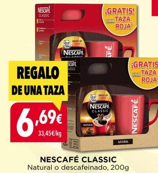 Oferta de Nescafé - Classic Natural O Descafeinado por 6,69€ en Hiber