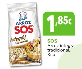 Oferta de Sos - Arroz Integral Tradicional por 1,85€ en Hiber