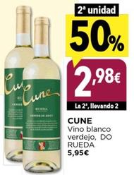 Oferta de Cune - Vino Blanco Verdejo por 5,95€ en Hiber