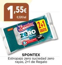 Oferta de Spontex - Estropajo Zero Suciedad Zero Rayas por 1,55€ en Hiber