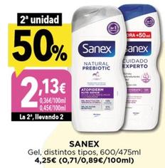 Oferta de Sanex - Gel por 4,25€ en Hiber