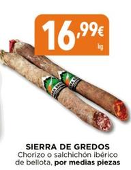 Oferta de Sierra Gredos - Chorizo por 16,99€ en Hiber