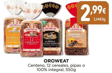 Oferta de Oroweat - Centeno, 12 Cereales por 2,99€ en Hiber