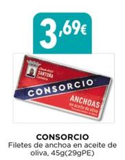 Oferta de Consorcio - Filetes De Anchoa En Aceite De Oliva por 3,69€ en Hiber