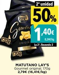 Oferta de Lay's - Matutano Gourmet Original por 2,79€ en Hiber