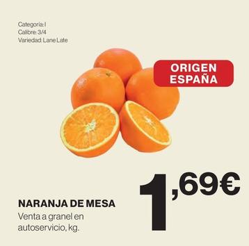 Oferta de NARANJA DE MESA por 1,69€ en Supercor