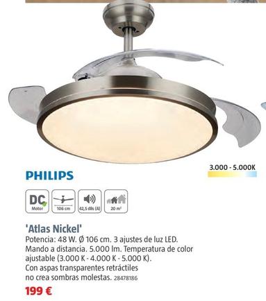 Oferta de Philips - Atlas Nickel por 199€ en BAUHAUS