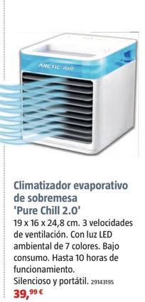Oferta de Artic Air - Climatizador Evaporativo De Sobremesa `Pure Chill 2.0' por 39,99€ en BAUHAUS
