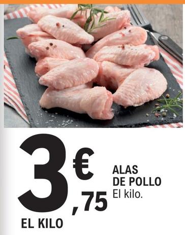 Oferta de Alas de pollo por 3,75€ en E.Leclerc