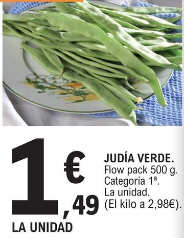 Oferta de Judía Verde por 1,49€ en E.Leclerc