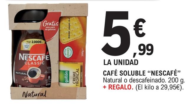Oferta de Nescafé - Cafe Soluble por 5,99€ en E.Leclerc