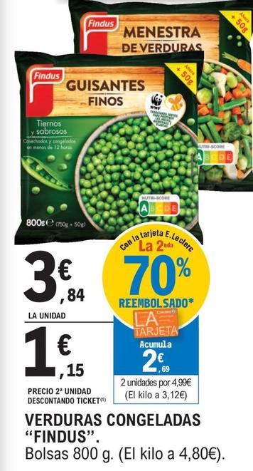 Oferta de Findus - Verduras Congeladas por 3,84€ en E.Leclerc