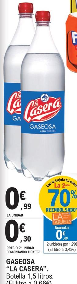 Oferta de La Casera - Gaseosa por 0,99€ en E.Leclerc