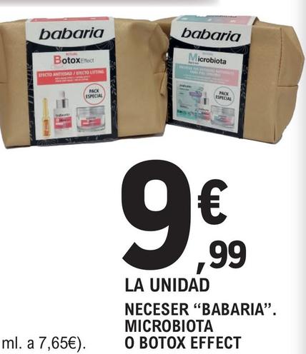 Oferta de Babaria - Neceser. Microbiota O Botox Effect por 9,99€ en E.Leclerc