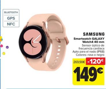 Oferta de Samsung - Smartwatch GALAXY  Watch4 40 mm por 149€ en Carrefour